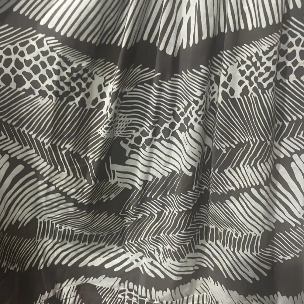 BCBGMaxAzaria Brown and White Safari Printed Dress, Size 2 - Picture 3 of 4